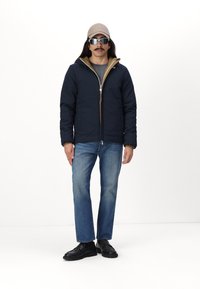 K-Way JACK WARM DOUBLE UNISEX - Jachetă de iarnă - brown corda - blue depht
