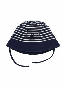 JoJo Maman Bébé STRIPE SUN-REGULAR FIT - Klobuk - navy ecru stripe