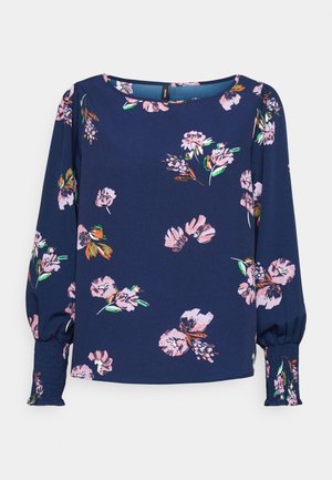 Vero Moda Petite VMLYDIA SMOCK  - Camicetta - navy blazer/lana