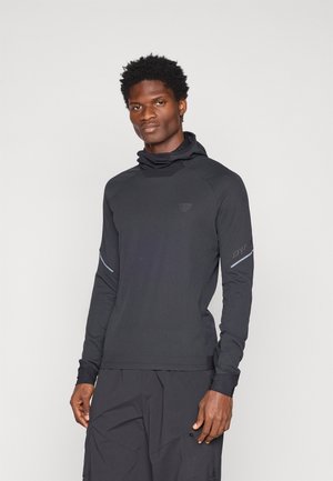 ALPINE HOODED TEE  - Maglietta a manica lunga - black out
