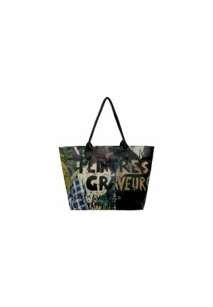 DOGO DAMEN WEEKENDER LES PEINTRES VEGAN UMHÄNGETASCHEN - Tote bag - schwarz