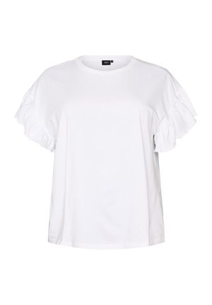 Zizzi, T-Shirt print - weiß