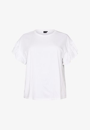 Zizzi, T-shirt con stampa - weiß