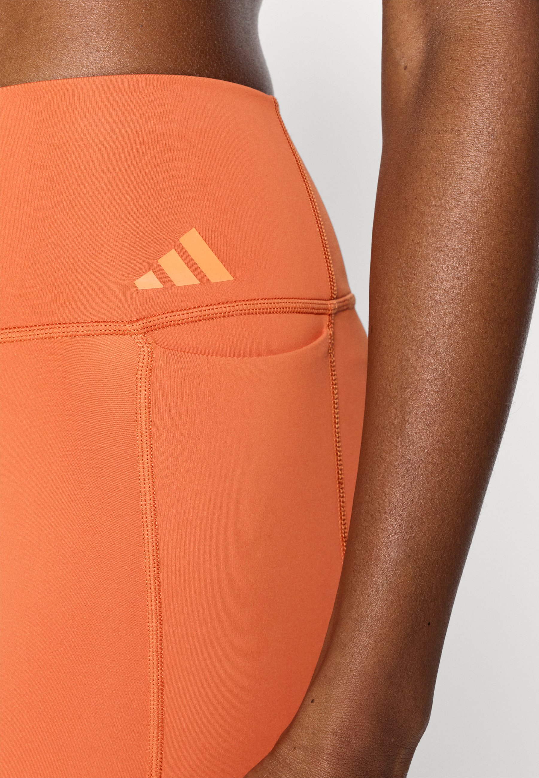 adidas Performance OPTIME WORKOUT 3 STRIPES 7/8 - Leggings - fox
