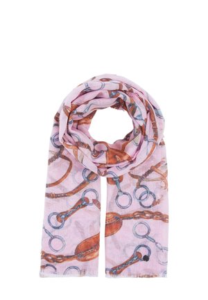 FRAAS, LIGHTWEIGHT STOLE WITH EQUESTRIAN PRINT - Sjaal - palerose