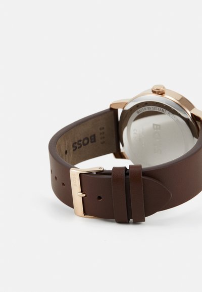 BOSS CONTENDER - Montre - brown/blue