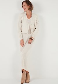 LELA Chaqueta de punto - light stone