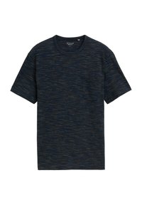TOM TAILOR MIT BRUSTTASCHE - T-Shirt basic - navy multi inject