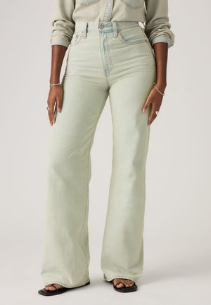 RIBCAGE WIDE LEG H223 - Wide leg - de oro