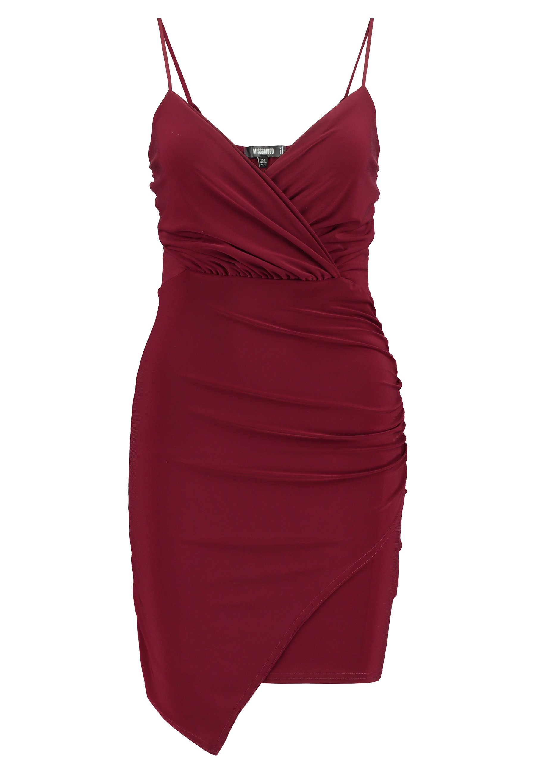 missguided slinky wrap dress