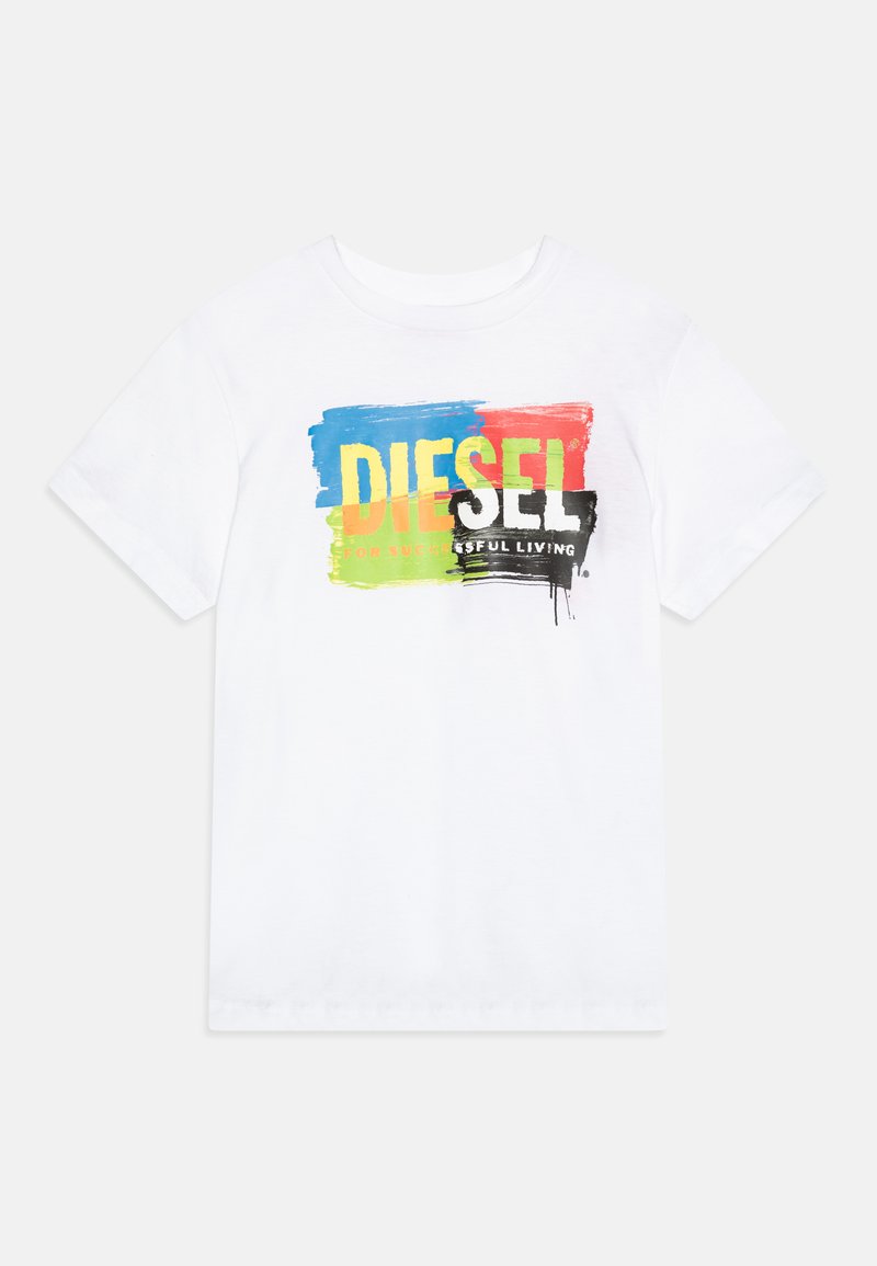 Diesel T-shirt print wit Diesel T-shirt print wit