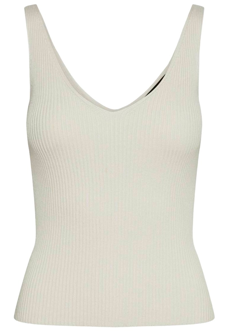 Damen T-Shirts | Vero Moda RIPPSTRICK Top birch/beige - TM38632 Damen T-Shirts | Vero Moda RIPPSTRICK Top birch/beige - TM38632