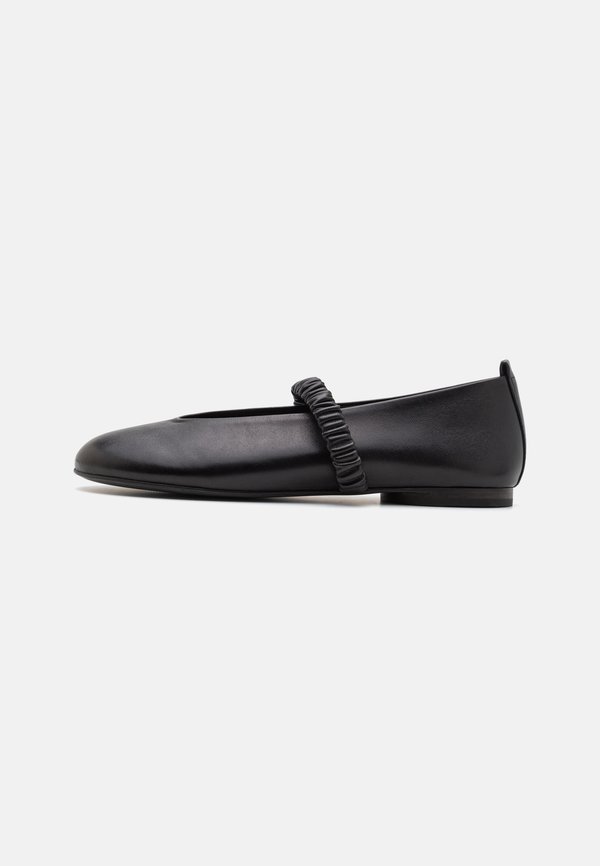 BILLY - Ankle strap ballet pumps - schwarz