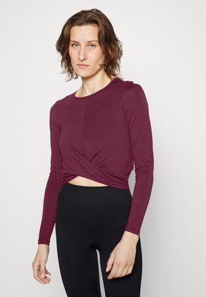 Long sleeved top - dark purple