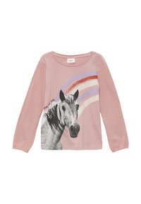 s.Oliver WEICHES MIT FOTOPRINT - Longsleeve - zartrosa