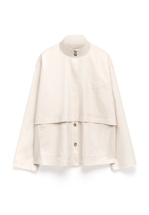 ADOLFO DOMINGUEZ FUNNEL NECK WITH FRONT YOKE - Summer jacket - ecru
