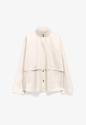ADOLFO DOMINGUEZ FUNNEL NECK WITH FRONT YOKE - Summer jacket - ecru