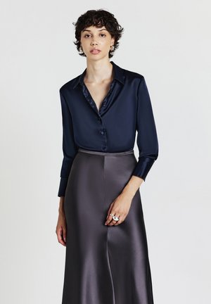 CROP SIMIL - Camicia - blu notte