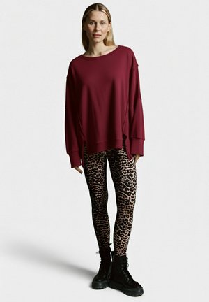Sweatshirt - dunkelrot