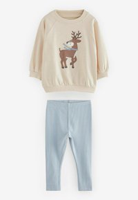 Next 3 PACK  - REGULAR FIT SET - Nattplagg set - sage green cream camel character