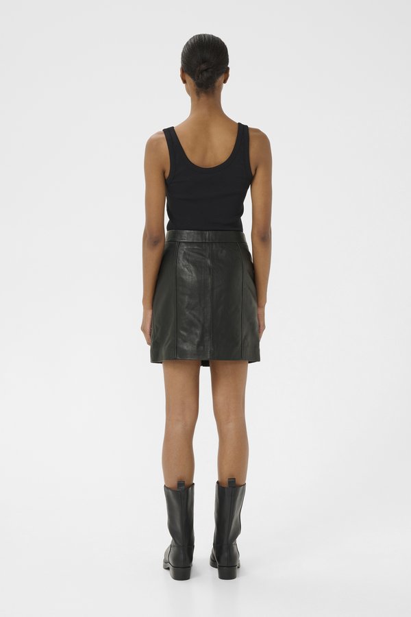 AMIDA SHORT SKIRT - Leather skirt4
