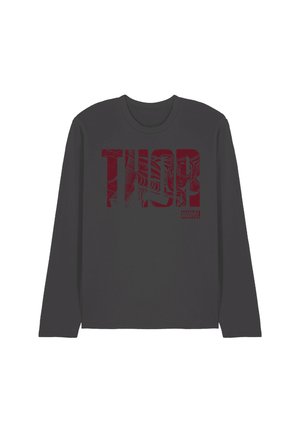 MARVEL THOR TEXT - Langarmshirt - anthracite