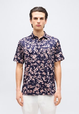 MATCHPLAY PRINTED - Polo - midnight navy/posh pink/white