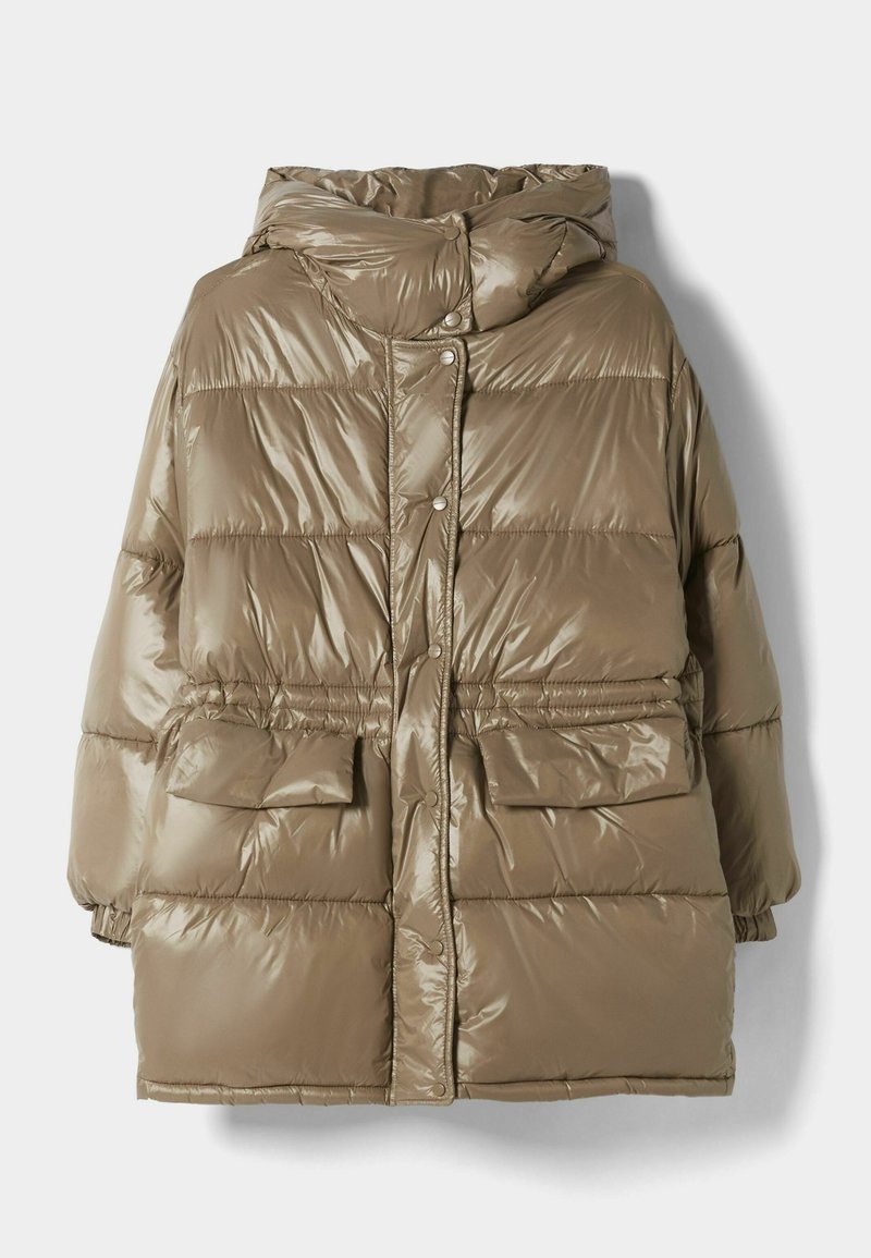 Bershka Wintermantel zandkleur