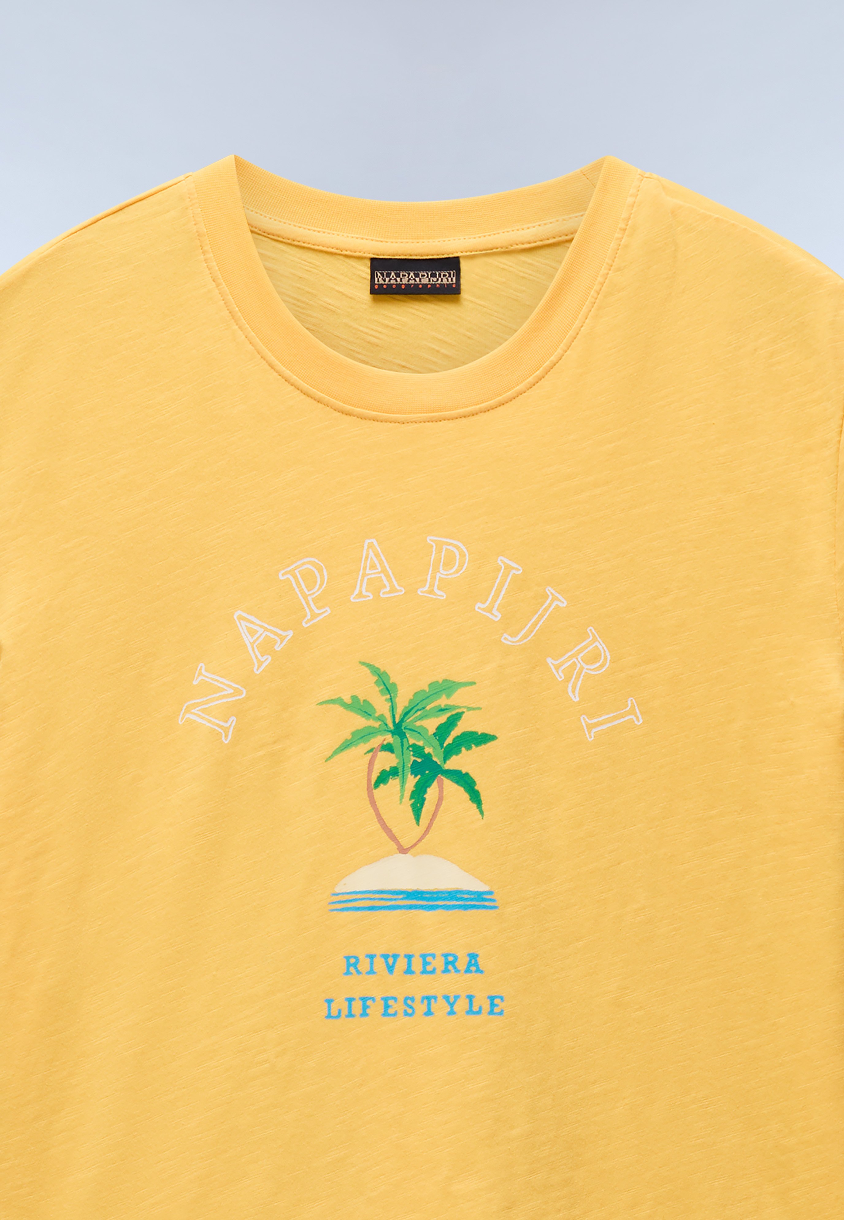 売れ筋商品|||ナパピリ Tシャツ レディース トップス FETE BLACK BEAUTY - Print T-shirt - yellow Napapijri FETE BLACK BEAUTY - T-Shirt print - yellow/gelb