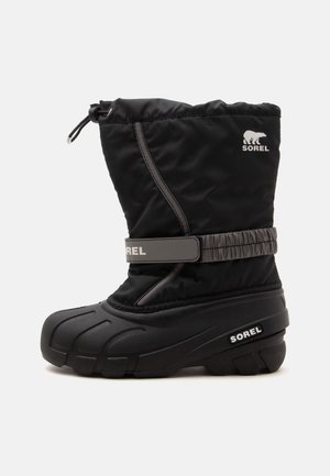 Sorel, BIG KIDS FLURRY™ UNISEX - Vinterstøvler - black/sea salt
