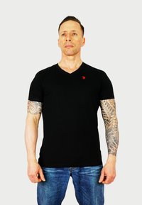 U.S. Polo Assn. 2ER PACK V-AUSSCHNITT - Basic T-shirt - grau