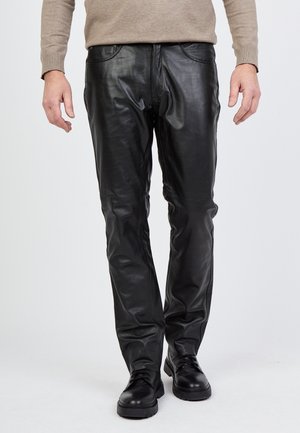 Leren broek - black