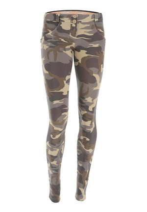 WR UP SHAPING - Pantaloni - beige camouflage