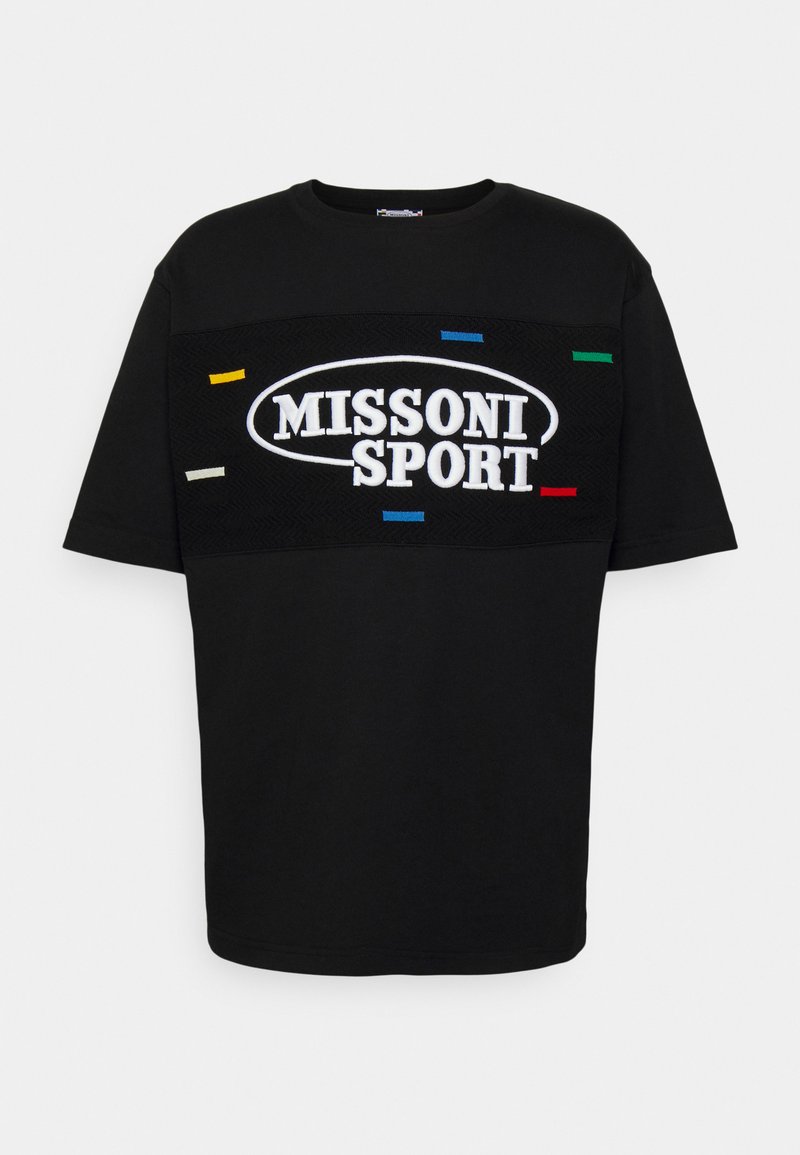 Missoni Sport T-shirt print zwart