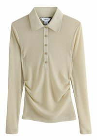 SPARKLE LONG SLEEVE  - Poloshirt - champagne gold