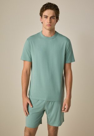 REGULAR FIT SHORT SLEEVE SET - Nattplagg set - sage green