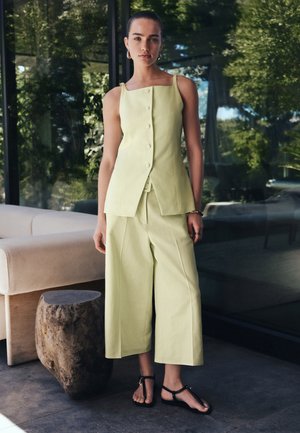 Next, Vest - lime green