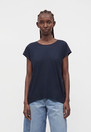 Noisy May NMMATHILDE LOOSE LONG - T-shirts basic - dark blue