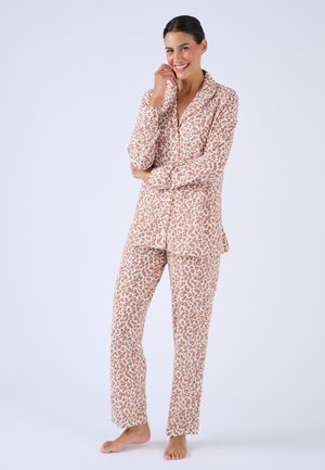 BOUTONNÉ SET - Nachtwäsche Set - ecru animalier