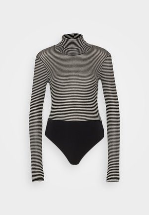 Anna Field Pitkähihainen paita - black/beige