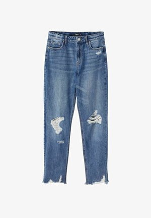 MOM FRICKIZZA - Slim fit jeans - medium blue denim