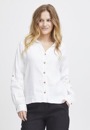 PULZ LUCA - Button-down blouse - blanc de blanc