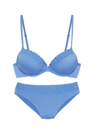 SET - Bikini - jeansblau