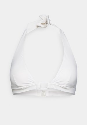 women'secret NOON WHITE HALTER REMOVABLE PAD BRA - Gornji dio bikinija - ivory