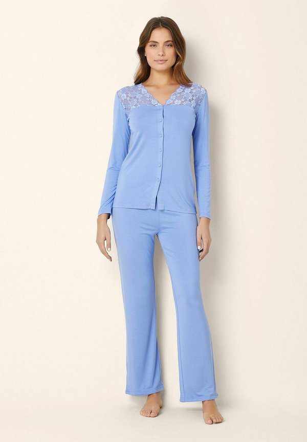 PRIMULA SET - Nachtwäsche Set - indigo plain