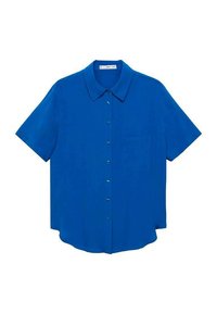 SHORT SLEEVE POCKET - Blúzka so zapínaním na gombíky - dark blue