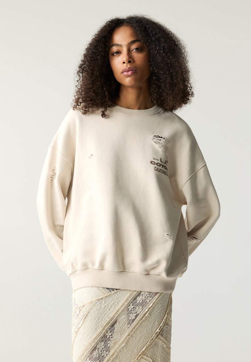 PULL&BEAR - MOTEL WITH DETAILS - Felpa - beige, Ingrandire