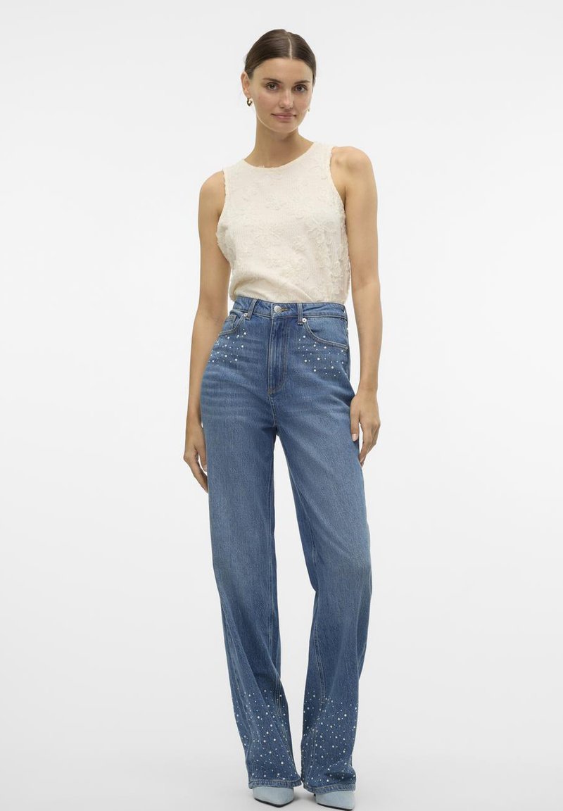 Vero Moda Tall Relaxed fit jeans blauw