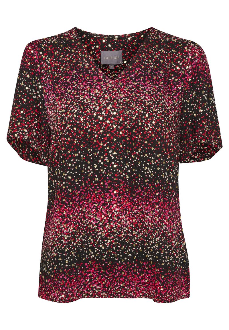 culture T-shirt print paars