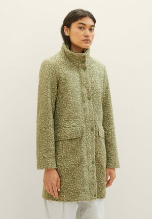 BOUCLE MANTEL - Short coat - dark pear green melange